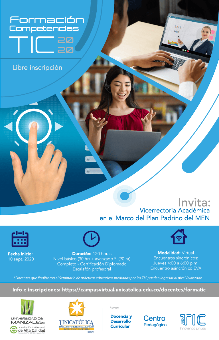 PIEZA GRÁFICA FORMACIÓN TIC 2020-2